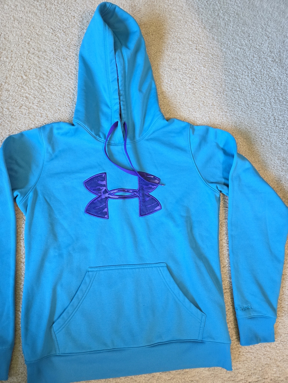 Under Armour UA Storm Women's Teal And Purple Hoodie Size Medium